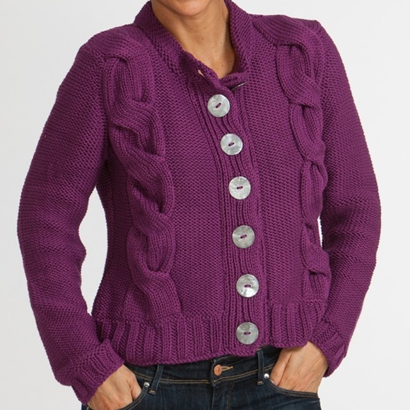Pure And Co Nwt Plum Sweaters 